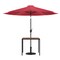 Flash Furniture Faux Teak 35" Patio Table-Red Umbrella & Base XU-DG-UH8100-UB19BRD-GG - alternate 3